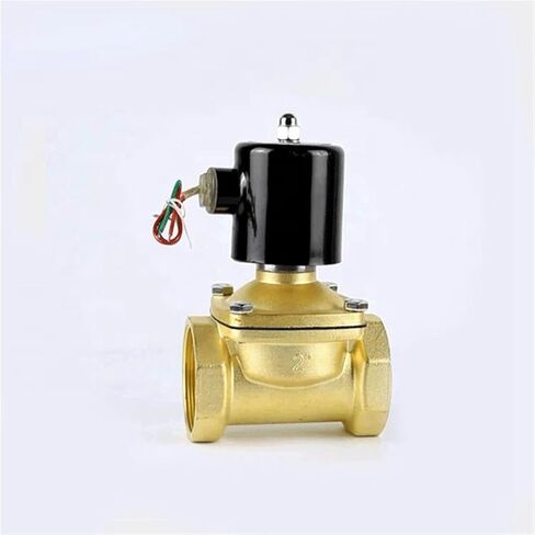 DN50 2 بوصة 2W-500-50 عادة مغلقة النحاس AC220V DC12V DC24V طريقة الملف اللولبي الكرة صمام للمياه الزيوت الهواء in Kuwait