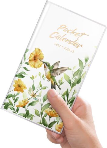 Pocket Calendar 2026-2027 for Purse,Small Pocket Planner 2026-2027 for Purse 3.5×6.5In,24 Month Organizer from Jan 2026- December 2027 Mini Planner with Pvc Cover for Organizing & Planning in Saudi Arabia