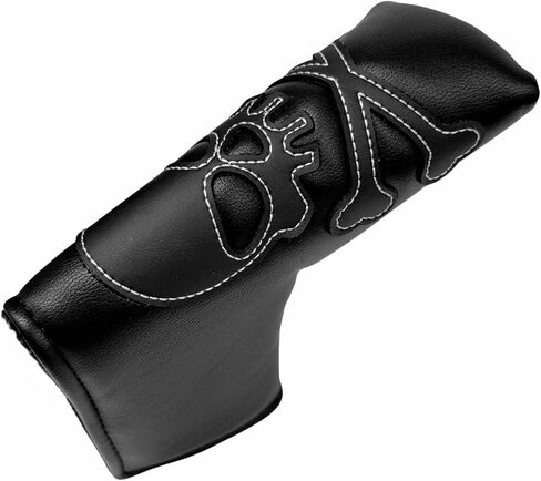 Blade Putter Cover Golf Putter Head Cover Headcover Magnetic Closure, White or Black in Saudi Arabia