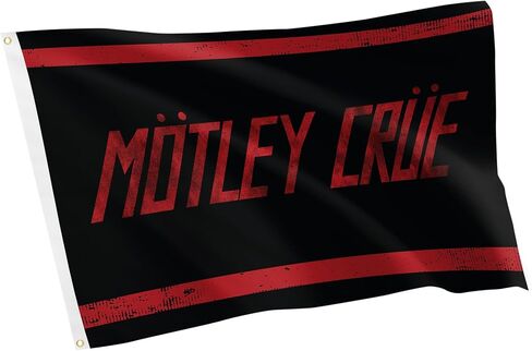 Desert Cactus Motley Crue Flag 100% Polyester Indoor Outdoor 3x5 feet Band Flags (Flag B) in Kuwait