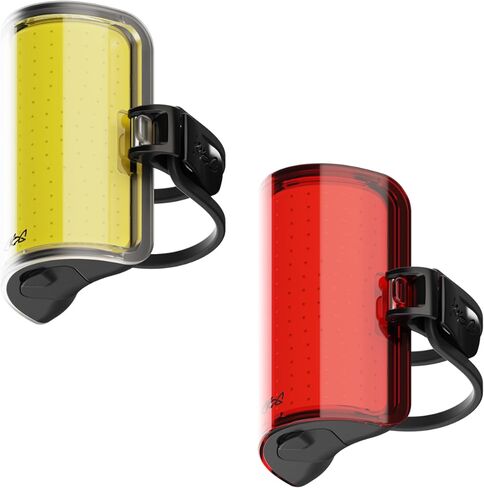 Knog Cobber Reflex Bike Light Twinpack, 350 Lumens Front & 250 Lumens Rear USB-C Rechargeable LED Lights, 360° Beam Angle, IP67 Waterproof, Standard & Aero Bar, Fork, & Seat Post Compatible | bike-headlight-taillight-combinations in Kuwait