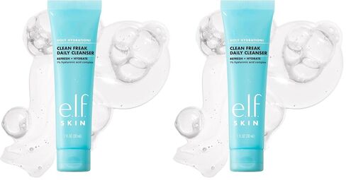 قزم. ترطيب الجلد المقدس! Clean Freak Daily Cleanser ، منظف جيل رطب لطيف ، مصنوع من حمض الهيالورونيك ، نباتي وخالي من القسوة ، 5.5 أوقية in Kuwait