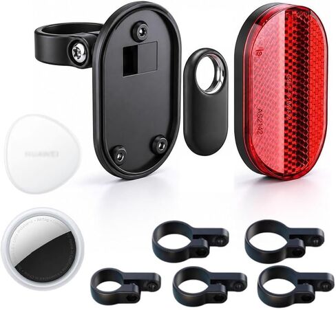 Upgrade 3-in-1 GPS Case for Bike, Bike Mount for Air Tag/Huawei Tag/Samsung Smarttag2, Hidden Bike Reflectors for Air tag Holder, IP67 Waterproof Tracker Case, Perfect Tools for Scooter, E-Bicycle in Kuwait