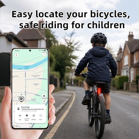 Upgrade 3-in-1 GPS Case for Bike, Bike Mount for Air Tag/Huawei Tag/Samsung Smarttag2, Hidden Bike Reflectors for Air tag Holder, IP67 Waterproof Tracker Case, Perfect Tools for Scooter, E-Bicycle in Kuwait