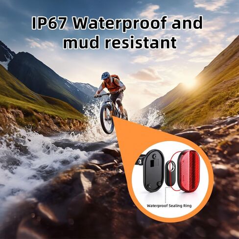 Upgrade 3-in-1 GPS Case for Bike, Bike Mount for Air Tag/Huawei Tag/Samsung Smarttag2, Hidden Bike Reflectors for Air tag Holder, IP67 Waterproof Tracker Case, Perfect Tools for Scooter, E-Bicycle in Kuwait