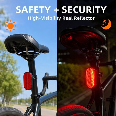 Upgrade 3-in-1 GPS Case for Bike, Bike Mount for Air Tag/Huawei Tag/Samsung Smarttag2, Hidden Bike Reflectors for Air tag Holder, IP67 Waterproof Tracker Case, Perfect Tools for Scooter, E-Bicycle in Kuwait