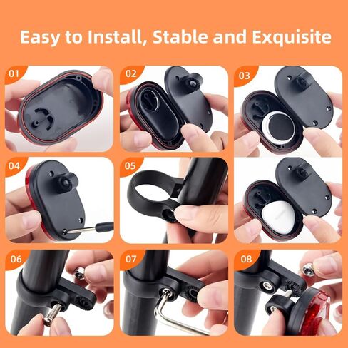 Upgrade 3-in-1 GPS Case for Bike, Bike Mount for Air Tag/Huawei Tag/Samsung Smarttag2, Hidden Bike Reflectors for Air tag Holder, IP67 Waterproof Tracker Case, Perfect Tools for Scooter, E-Bicycle in Kuwait