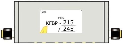 مرشح تمرير نطاق VHF 215 ~ 245 ميجاهرتز، واجهة SMA in Kuwait