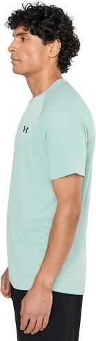 Under Armour Mens Tech Textured Short Sleeve T-Shirt Enamel Blue/Black Medium in Kuwait