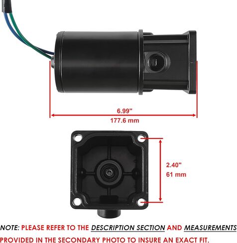 Caltric Tilt Trim Motor Compatible with Force 40-125 Hp 1992-2006 2-Wire New 809885A2 in Kuwait