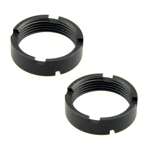 صامولة ألومنيوم دقيقة من CAHOP، 1-3/16x16 TPI، 7075-T6 مؤكسد، 34.5 مم OD، ارتفاع 11 مم، فتحات مزدوجة متماثلة لسهولة التركيب/الإزالة in Kuwait