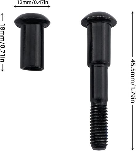 2PCS Skateboards Metal Fixing Bolts Folding Shaft Locking Screws Suitable for M365 1S Electric Scooter in Kuwait