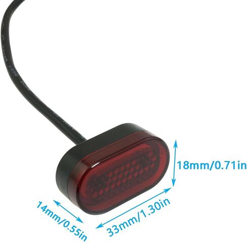 2PCS Electric Scooter Taillights Direct Plug Waterproof Brake Warning Light Accessories M365/Pro Replacement Parts And Accessories For Night Riding in Kuwait