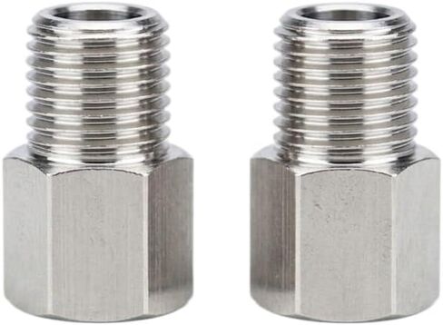 2 قطعة Hombrew 304 المقاوم للصدأ مضيئة قفل الكرة إلى 1/4MPT-أنثى مضيئة (1/4 FFL) × 1/4 "MPT أجهزة البيرة in Kuwait