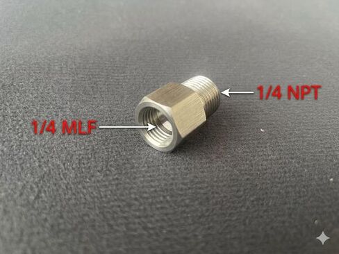 2 قطعة Hombrew 304 المقاوم للصدأ مضيئة قفل الكرة إلى 1/4MPT-أنثى مضيئة (1/4 FFL) × 1/4 "MPT أجهزة البيرة in Kuwait