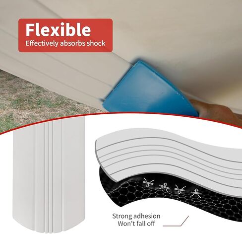 keel guard for fiberglass boat, Hull Protector for Bass Boats and Fishing Boats, aluminum boat accessories, prevents rock ramp scratch damage, is easy to install and sticks firmly (6.6ft/ White) in Kuwait