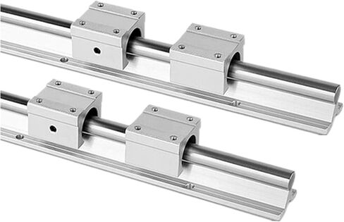 Professional 2pcs SBR16 Linear Rail Guide D16 300 400 500 600 1000 1200 1500mm Fully Slide Support +4pcs SBR16UU Bearing Block for CNC(1500mm) in Kuwait