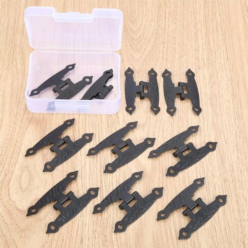 Furniture Cabinet Door 65 * 33mm Hinges 4 Holes Vintage Old H Screws 10Pcs in Kuwait