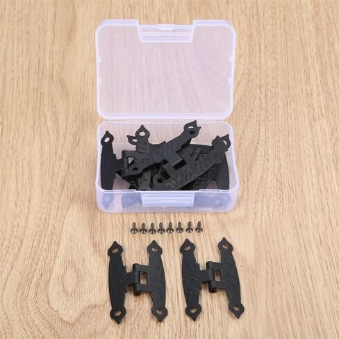 Furniture Cabinet Door 65 * 33mm Hinges 4 Holes Vintage Old H Screws 10Pcs in Kuwait