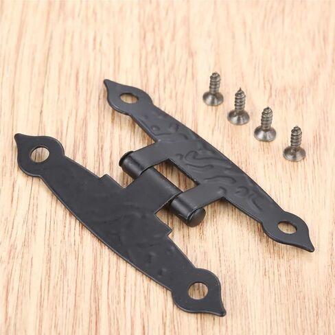 Furniture Cabinet Door 65 * 33mm Hinges 4 Holes Vintage Old H Screws 10Pcs in Kuwait