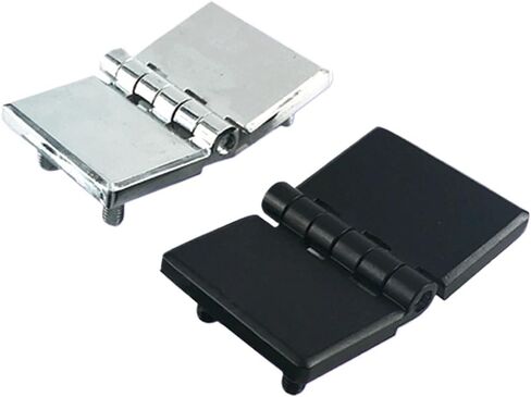 Zinc Alloy Screw Hinge Industrial Electrical Machinery Automation Equipment Box Cabinet Door 1Pcs(Black) in Saudi Arabia