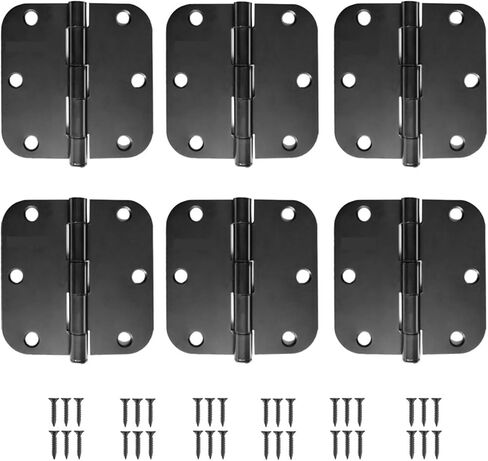 Door Hinges 3.5inch Heavy Duty Metal 270 Degree Folding Hardware 6Pcs in Saudi Arabia