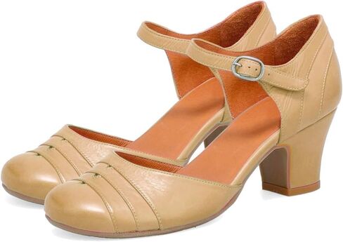MOOMOMO Women Vintage Low chunky Heel Mary Jane Shoes Pumps Round round stee stee stan standral sandals strap 2 "block cheels mary mary shoes rainbow patchwork buckle party Fall 4-11 M US in Kuwait