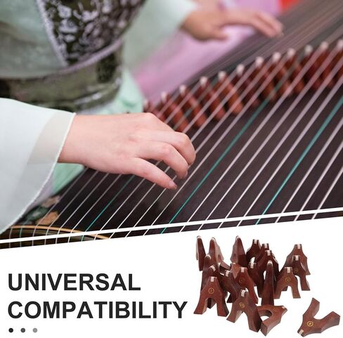 BESPORTBLE 1-21 Strings Wooden Guzheng Bridge Set with String Support Traditional Guzheng Replacement Parts in Kuwait