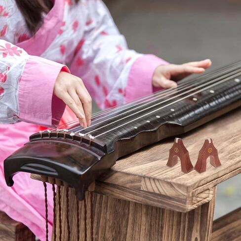 BESPORTBLE 1-21 Strings Wooden Guzheng Bridge Set with String Support Traditional Guzheng Replacement Parts in Kuwait