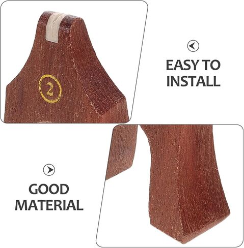 INOOMP 1-21 Strings Guzheng Wooden Bridge Set with Diagram, Universal Guzheng Repair Parts for Folk Instruments, Full Replacement String Bridge for Musical Instrument Maintenance in Kuwait