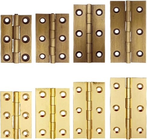 Brass Door Hinges 1/1.5/2/2.5/3 Inch Butt 2Pcs(Golden 3 inch) in Kuwait