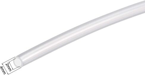 Silicone Tubing, 3/32"(2mm) ID x 5/32"(4mm) OD 5ft Rubber Tube Air Hose Water Pipe for Pump Transfer Translucent in Saudi Arabia
