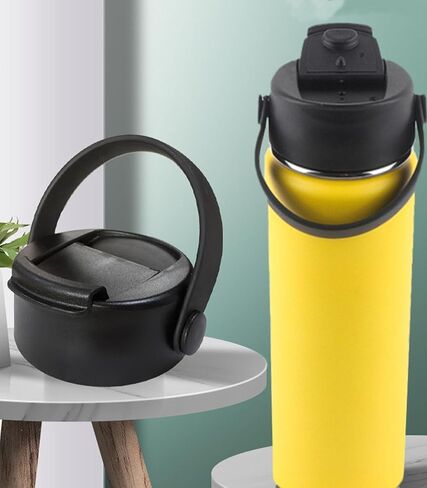 Flip Lid with Flexible Handle for Hydro Flask 12 16 18 20 32 40 64 oz Wide Mouth Water Bottles, Leak-Proof lid,Replacement Lids for 2.28" Wide Mouth Sport Bottles Water Bottle Accessories in Kuwait