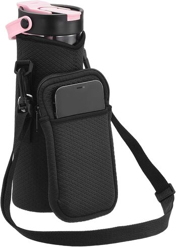 Water Bottle Carrier Bag, Neoprene Insulated Water Bottle Sleeve Tumbler Cup Holder Bag in Kuwait