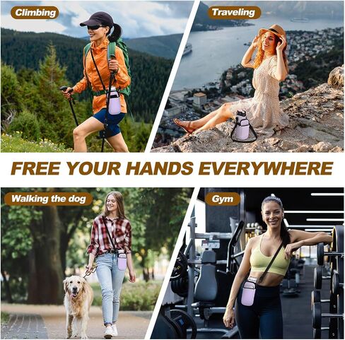 Water Bottle Carrier Bag, Neoprene Insulated Water Bottle Sleeve Tumbler Cup Holder Bag in Kuwait