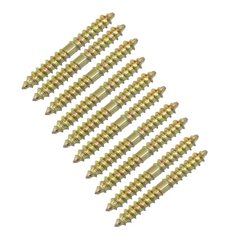 20Pcs 8x70mm Hanger Bolts, Double Ended Self-Tapping Thread Wood to Wood Dowel Screws Double Ended Screw Dowels Hanger for Furniture in Saudi Arabia