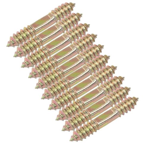 20Pcs 8x70mm Hanger Bolts, Double Ended Self-Tapping Thread Wood to Wood Dowel Screws Double Ended Screw Dowels Hanger for Furniture in Saudi Arabia
