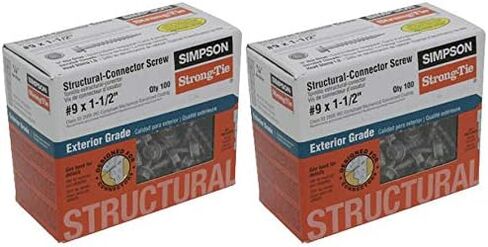 SD9112R100 No.9 by 1-1/2-Inch Structural-Connector Screw, 100-Pack (2-(Set of 100 Pack)) in Kuwait
