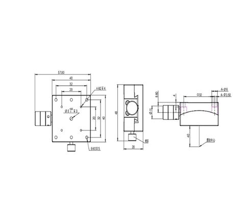 طاولة إمالة دوارة دقيقة LSD-BDWL-404030R منصة زاوية دقيقة أصلية in Kuwait