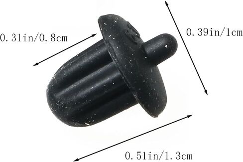 10PCS 6.35mm Reusable Black Silicone Dust Proof Plug Cover Accessory Suitable for Amplifier DVD Microphone Socket in Kuwait