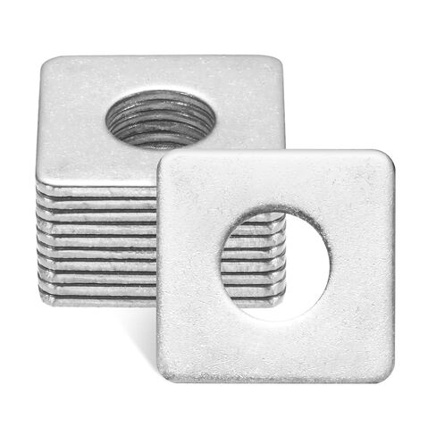 M METERXITY 10-Pack Square Washers Plate, Fit M8 Bolt Stainless Steel Gasket Flat Bearing Pad Washers for Construction/Hardware Fastener, 0.31" ID 2mm Thickness Spacer in Kuwait