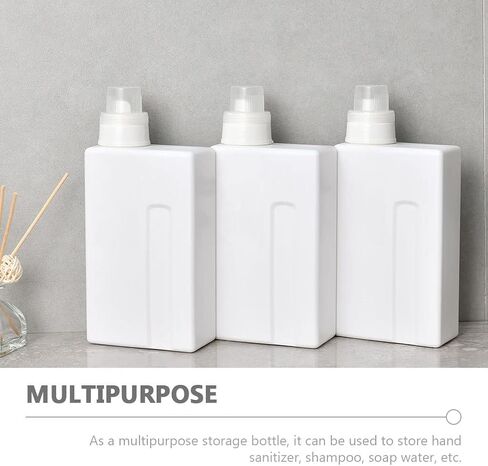 Zerodeko 2-Pack Refillable Laundry Bottles 33Oz Leakproof Empty Detergent Containers with Caps for Home and Travel Durable Reusable Storage for Liquid Detergent and Softener in Kuwait