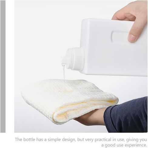 Zerodeko 2-Pack Refillable Laundry Bottles 33Oz Leakproof Empty Detergent Containers with Caps for Home and Travel Durable Reusable Storage for Liquid Detergent and Softener in Kuwait
