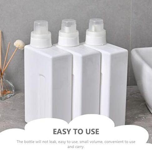 Zerodeko 2-Pack Refillable Laundry Bottles 33Oz Leakproof Empty Detergent Containers with Caps for Home and Travel Durable Reusable Storage for Liquid Detergent and Softener in Kuwait