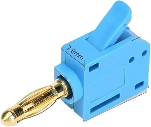 Quick Wire connector 24A solder free banana plug gold-plated connector with direct insertion and pressing wire 0.5-2.5mm²(Blue) in Kuwait