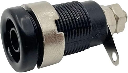 20PCS Insulated Safety 32A 4mm Banana Socket Terminal 5 Colors Female Jack Panel Mount Socket Binding Post Wire Connector(LW Yellow x 20pcs) in Kuwait