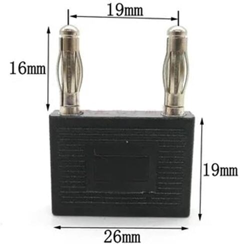 2 / 4mm ماس كهربائى الموز التوصيل الموز المقبس L / U على شكل أداة السيارات اختبار ماس كهربائى الأسلاك تباعد 14/19 (LCDA357X الأزرق) in Kuwait