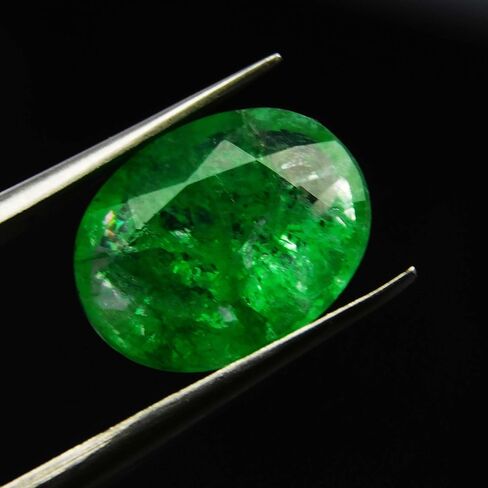 6 Ct Natural CERTIFIED Emerald Oval Cut Green Colombian Ring Size Loose Gemstone in Kuwait