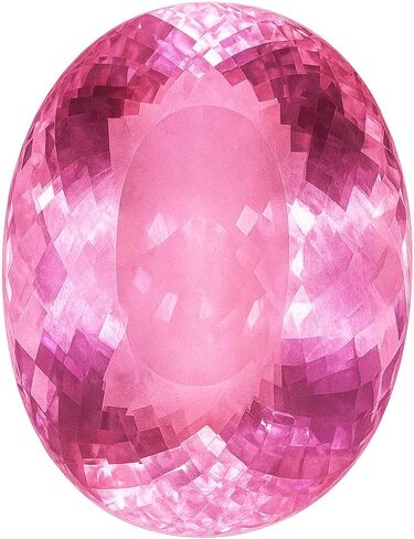 A+ Quality CERTIFIED 10 Ct Natural Pink Sapphire Oval Cut Gemstone Free Gift in Kuwait