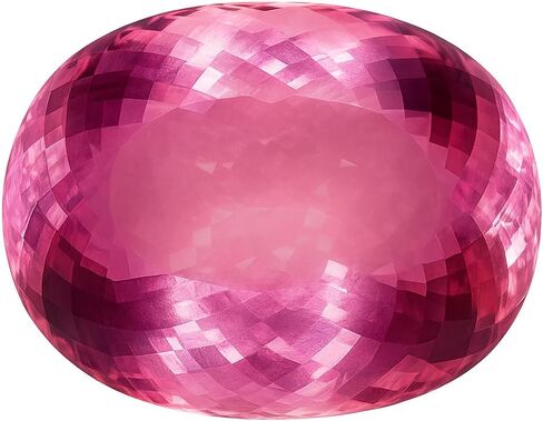 A+ Quality CERTIFIED 10 Ct Natural Pink Sapphire Oval Cut Gemstone Free Gift in Kuwait